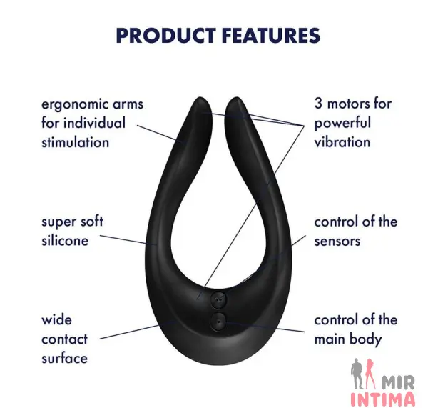 Вибратор для пар Satisfyer Endless Joy - 6 Вибратор для пар Satisfyer Endless Joy - 6