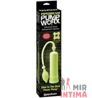 Вакуумная помпа для пениса PW Glow In The Dark Power Pump