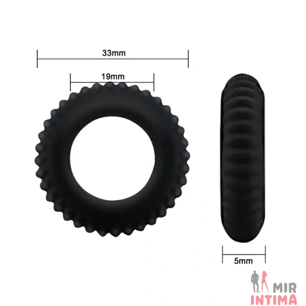 Эрекционное кольцо "Titan Cock Ring Black" - 5 Эрекционное кольцо "Titan Cock Ring Black" - 5