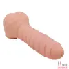 Рифлёный мастурбатор-насадка «Bigger Man» с вибрацией - 1
