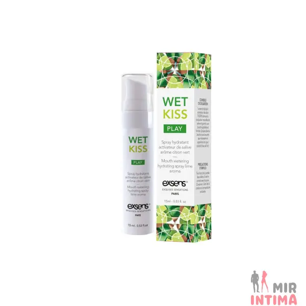 Спрей для усиления слюноотделения EXSENS Wet Kiss Lime, 15 мл Спрей для усиления слюноотделения EXSENS Wet Kiss Lime, 15 мл