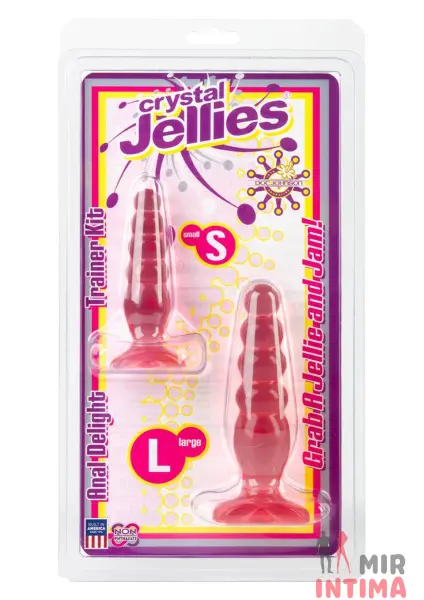 Набор анальных пробок Crystal Jellies, гелевый - 1 Набор анальных пробок Crystal Jellies, гелевый - 1