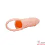Насадка-презерватив "Men extension" с кольцом для мошонки
