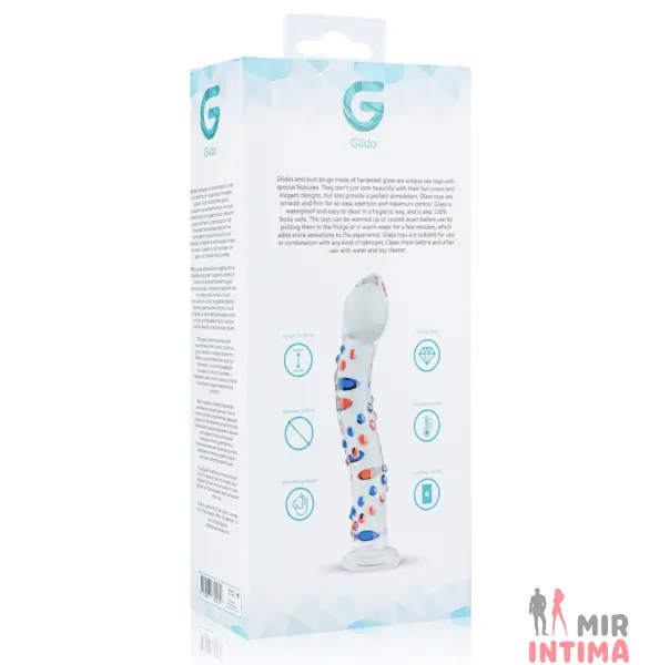 Стеклянный дилдо Gildo Glass No. 3 18.5см - 6 Стеклянный дилдо Gildo Glass No. 3 18.5см - 6