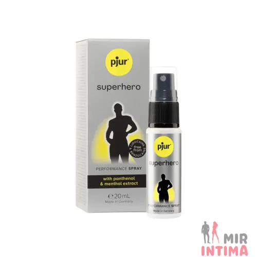 Спрей-пролонгатор pjur Superhero Performance Spray, впитывается в кожу, природные компоненты, 20 мл