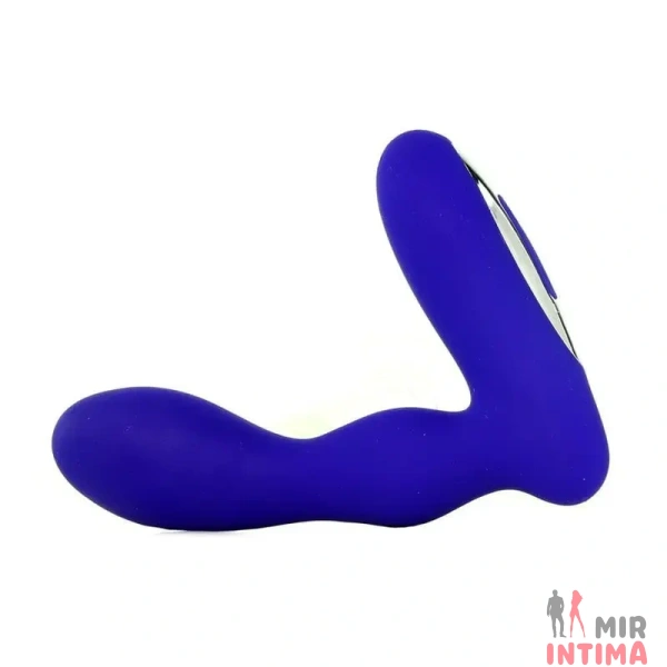 Анальный вибратор Wireless Pleasure Probe Blue, 13 см - 4