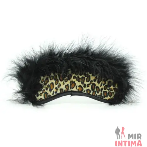 Маска с меховым декором Leopard Маска с меховым декором Leopard