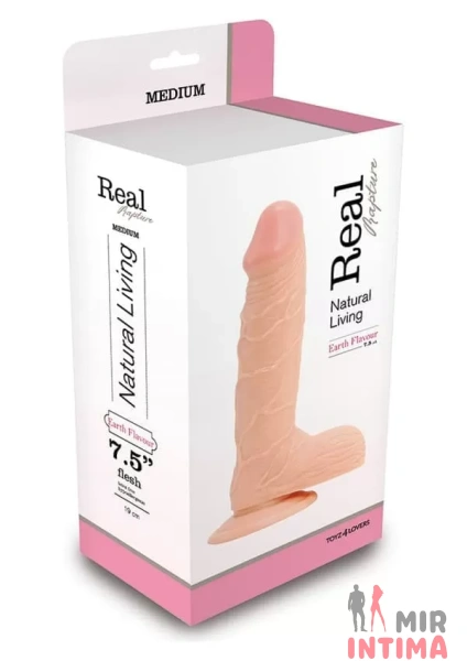 Реалистичный фаллос Real Rapture Flesh 7.5",16х4 см - 1 Реалистичный фаллос Real Rapture Flesh 7.5",16х4 см - 1