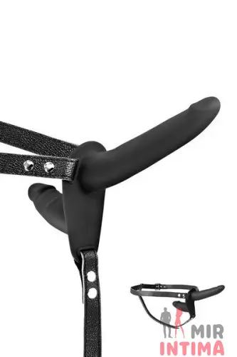 Двойной страпон Fetish Tentation, силикон, 15 и 8см