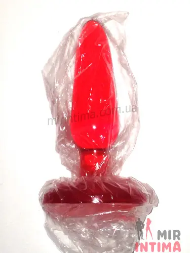 Анальная пробка Butt Plug, красная