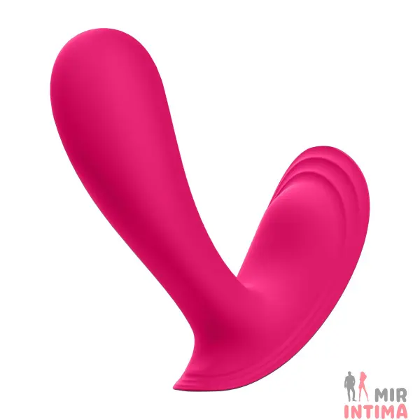 Женские-вибротрусики-Смарт-вибратор Satisfyer Top Secret Pink, 10х3см - 5