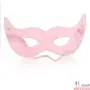 Таинственная маска из розовой эко-кожи - 1