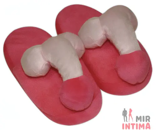 Комнатные тапочки для женщин SLIPPERS PENIS PINK Комнатные тапочки для женщин SLIPPERS PENIS PINK
