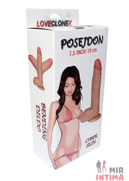 Фаллоимитатор с мошонкой POSEYDON-LOVECLONEX 7,5", 23х4 - 2 Фаллоимитатор с мошонкой POSEYDON-LOVECLONEX 7,5", 23х4 - 2