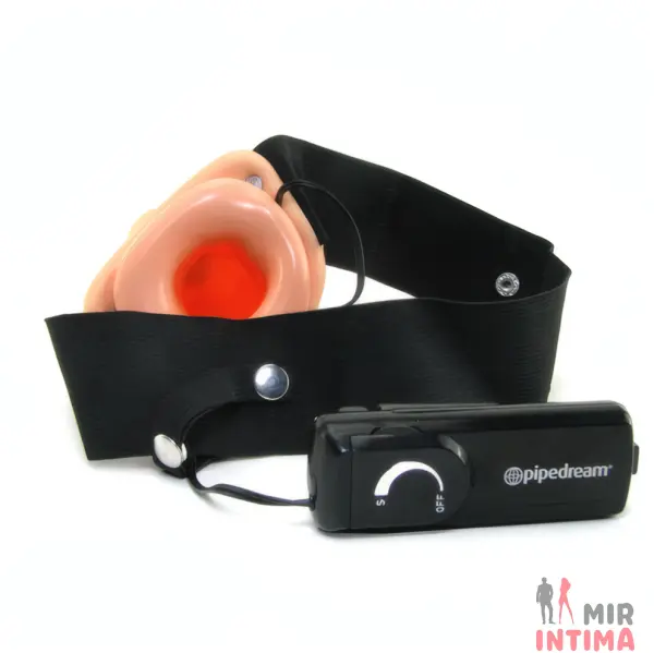 Фаллопротез «Ff Vibr Hollow Strap On Flesh» - 5 Фаллопротез «Ff Vibr Hollow Strap On Flesh» - 5