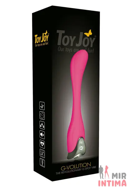 Женский-вибратор-точки-G-Вибратор для точки G ToyJoy G-Volution, 23x3,5 см - 2