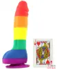 Фаллоимитатор радуга Pride Dildo Silicone Rainbow, 14х3,6 см - 2 Фаллоимитатор радуга Pride Dildo Silicone Rainbow, 14х3,6 см - 2