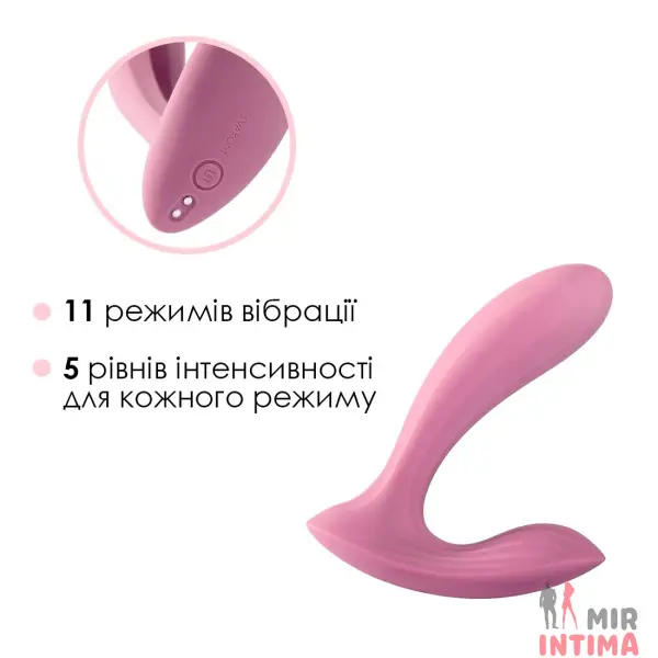 Смарт-вибратор Svakom Erica Romantic Rose, 2 мотора, силикон - 3