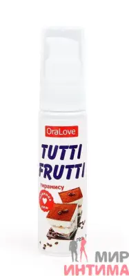 Tutti-frutti оральный лубрикант тирамису, 30 ml - 1