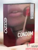 Оральные презервативы EGZO со вкусом клубники.