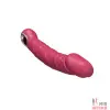 Реалистичный-женский-вибратор-Реалистичный силиконовый массажер Vibrator PINK, водонепроницаемый. - 5