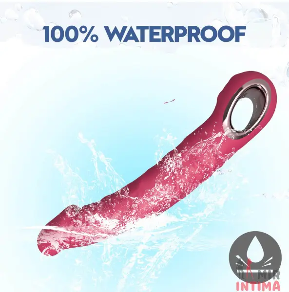 Реалистичный-женский-вибратор-Реалистичный силиконовый массажер Vibrator PINK, водонепроницаемый. - 12