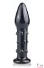 Стеклянный стимулятор Glass Romance Black 11,9х3,5 см Стеклянный стимулятор Glass Romance Black 11,9х3,5 см