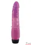 Гелевый-и-силиконовый-женский-вибратор-Вибратор Jelly Purple Relief, 180 x 35 mm