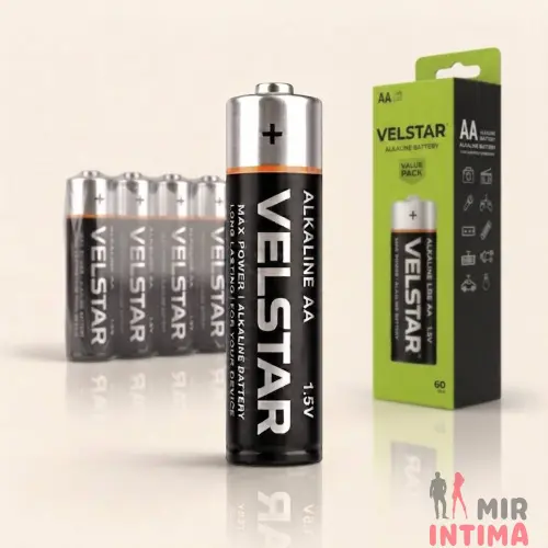 Батарейка щелочная VELSTAR Akaline LR6 AA Батарейка щелочная VELSTAR Akaline LR6 AA