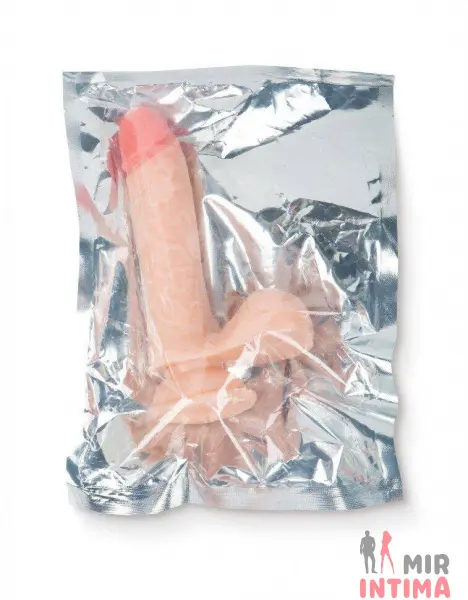 Фаллоимитатор с мошонкой от Brazzers, 16х4 см - 5