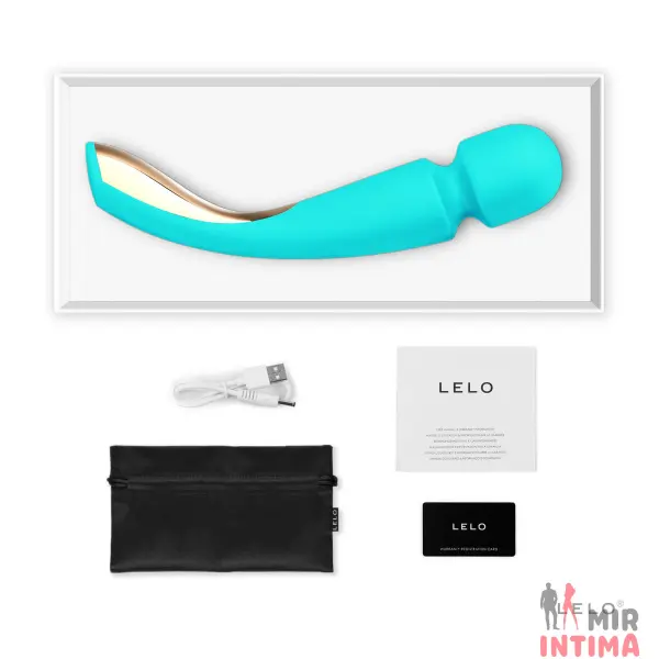 MISO8099-Женский-вибратор-LELO - 2 Женский-вибратор-LELO-Вибромассажер LELO Smart Wand 2 Medium Ocean - 2
