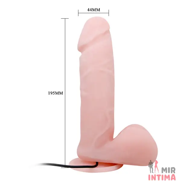 Женский-вибратор-на-присоске-Вибратор Dong Vibrating реалистичный с пультом и присоской - 2