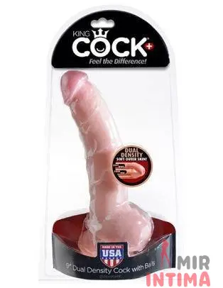 Фаллоимитатор двойной плотности King Cock Plus 9", 180 х 46 мм Фаллоимитатор двойной плотности King Cock Plus 9", 180 х 46 мм