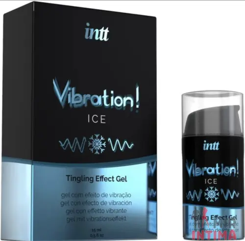 Охлаждающий жидкий вибратор унисекс Intt Vibration Ice, 15 мл Охлаждающий жидкий вибратор унисекс Intt Vibration Ice, 15 мл