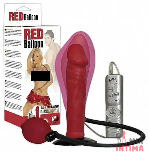 Гелевый-и-силиконовый-женский-вибратор-Вибратор с грушей Red Balloon, 16X4 см