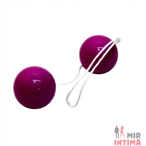 Вагинальные шарики Orgasm Balls, пластиковые, фиолетовые Вагинальные шарики Orgasm Balls, пластиковые, фиолетовые
