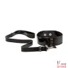 Лакированный ошейник с поводком - Diamond Leash and Collar Set Лакированный ошейник с поводком - Diamond Leash and Collar Set