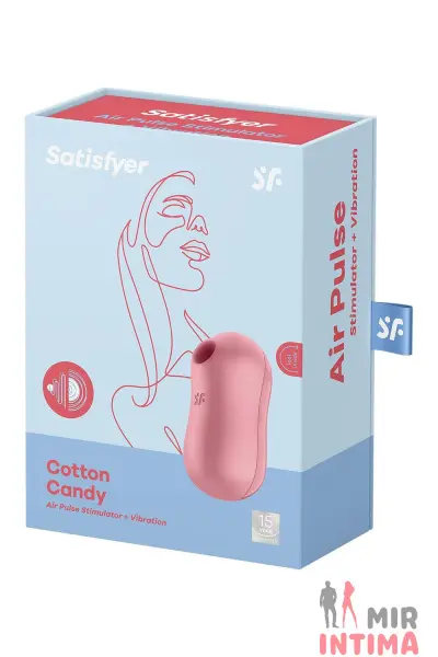 Вакуумный-женский-вибратор-Вакуумный стимулятор Satisfyer Cotton Candy  - 5