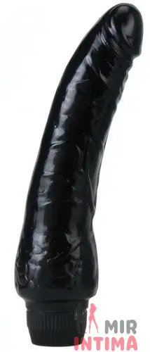 Гелевый-и-силиконовый-женский-вибратор-Вибратор Vinyl Black, латексный, 19X4 см