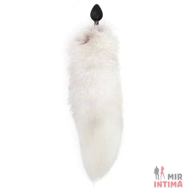 Силиконовая пробка с мехом White Fox - 2 Силиконовая пробка с мехом White Fox - 2