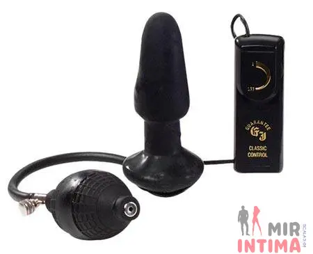 Анальный вибратор Inflatable Buttplug classik, 10Х4 см