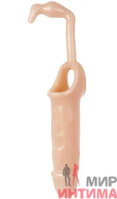Насадка на пенис с анальным стимулятором Adam S Penis Extension W Anal Leash, 15х5 см - 8