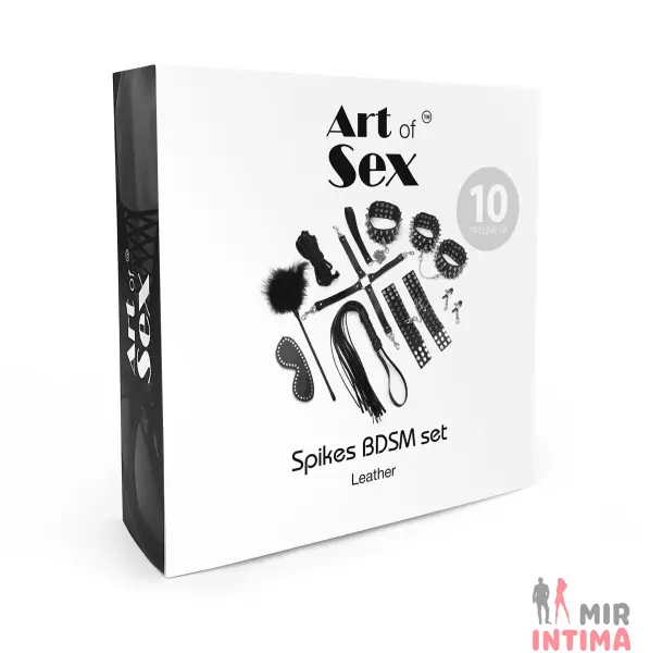Набор для БДСМ Art of Sex – Spikes BDSM Set Leather - 3 Набор для БДСМ Art of Sex – Spikes BDSM Set Leather - 3