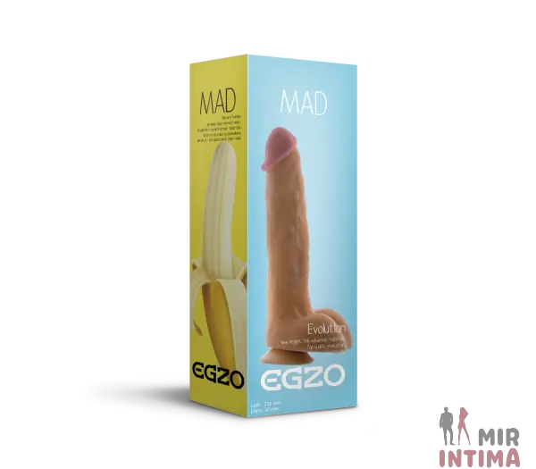 Фаллоимитатор EGZO, 23,5х5см - 2