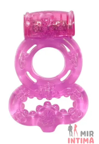 Двойное виброкольцо Double Cock Ring из серии Rings Двойное виброкольцо Double Cock Ring из серии Rings