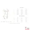 Боди Obsessive Dominna crotchless teddy, экокожа, сетка - 3