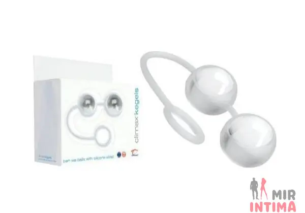Вагинальные шарики из стекла Climax® Kegels Ben Wa Balls with Silicone Strap - 2