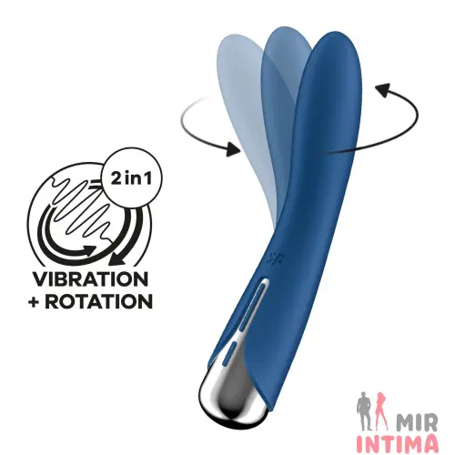 Женский-вибратор-точки-G-Вибратор точки G c вращением Satisfyer Spinning Vibe 1, водонепроницаемый силикон