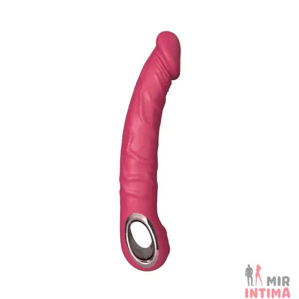 Реалистичный-женский-вибратор-Реалистичный силиконовый массажер Vibrator PINK, водонепроницаемый. - 2