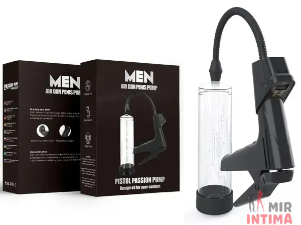 Вакуумная помпа с манометром CANWIN Men Air Gun Penis Pump Вакуумная помпа с манометром CANWIN Men Air Gun Penis Pump
